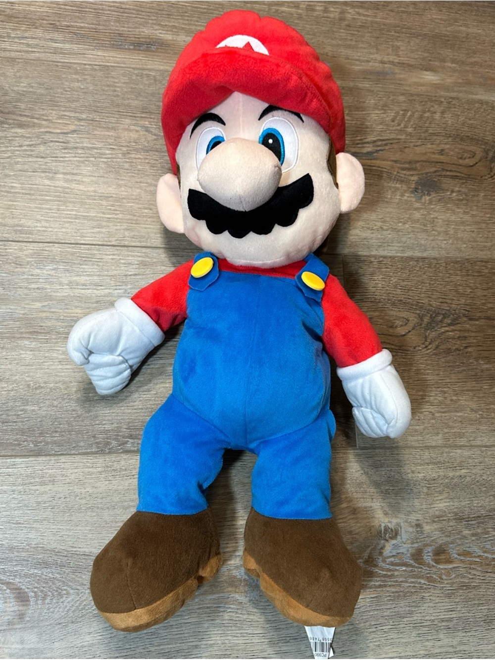 Licensed 22 inch Mario Plush Toy - Red, Blue & Brown